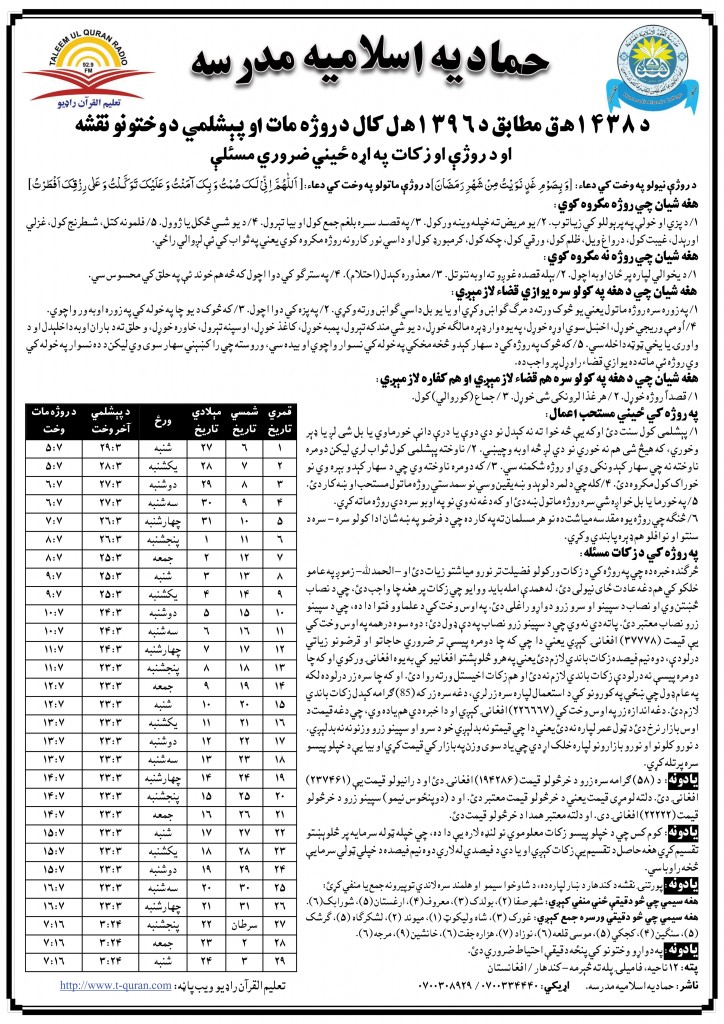 د روژه مات او پيشملمي وختونه